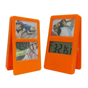 Wholesale Unique Plastic Photo Frame Desk Alarm Clock