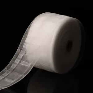 白色半透明网褶窗帘标题磁带盲配件