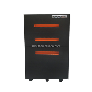 Équipement de bureau coloré pour classeur A4 piédestal mobile à 3 tiroirs à vendre coussin de piédestal mobile Luoyang Direct Factory - Product Image 1