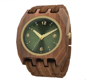 Montre Quartz couronne royale étanche pour hommes, montre en bois, étanche, avec votre logo, personnalisé