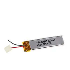 Sunhe SH 401846 390mAh חכם לביש מכשיר שעון תואם גופרית ליתיום פולימר סוללה