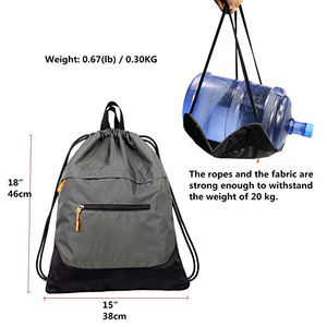 Mochila con cordón Deportes Gimnasio <span class=keywords><strong>Bolsa</strong></span> de cuerda Cinch Sack <span class=keywords><strong>Gymsack</strong></span> Mochila <span class=keywords><strong>Bolsa</strong></span> impermeable - Product Image 5