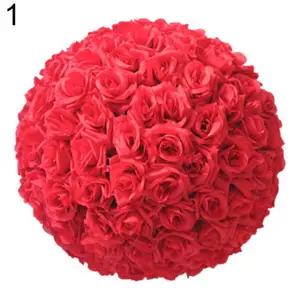 20/25cm flores artificiales flor Rosa bolas Topiary cesta colgante planta de casa