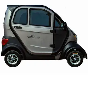 New energy mini electric car, green travel, safe and stable.