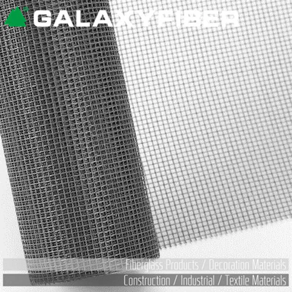 Fiberglass Berlapis PVC Polyester Mesh Window Screen/Layar Terbang