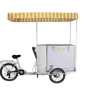 3 tekerlekli elektrikli Pedal yardım otomat dondurma bisiklet/dondurucu üç tekerlekli bisiklet
