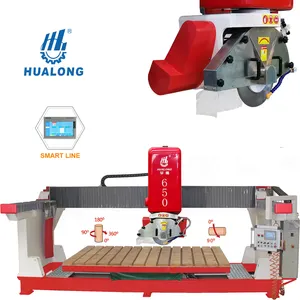 HUALONG pierre machines HLSQ-650 données contrôle Granit et Marbre Machine À Couper les Ponts avec chanfreinage fonction pour la pierre