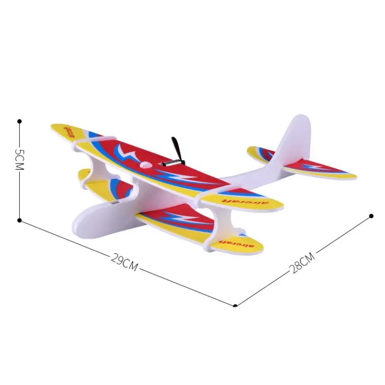 Avião de planador de espuma epp 480mm, avião de aranha/lançamento manual ao ar livre, modelo de avião de arremesso de avião
