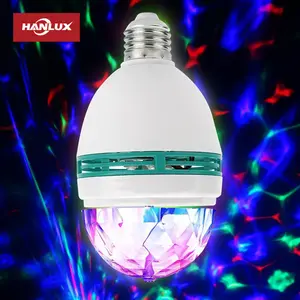 bola mágica de cristal de luz de la etapa Suppliers-Luz de Navidad de 3W E27 RGB, bombilla Led de colores giratoria para escenario, bola mágica de cristal, proyector de luz