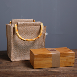 Formato personalizzato <span class=keywords><strong>Scatola</strong></span> di Regalo del <span class=keywords><strong>Tè</strong></span> di bambù Borsa di <span class=keywords><strong>legno</strong></span> Con Coperchio Scorrevole - Product Image 1