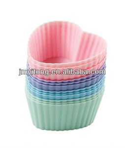 Offre Spéciale Antiadhésif Coloré Sans BPA Silicone Muffin Gâteau Moules À Gâteau Rond Boulangerie Pâtisserie tasses gâteau - Product Image 6