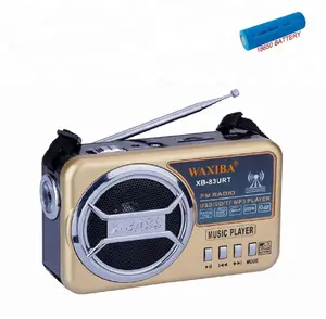 Radio Mp3 Player, Radio Fm Xb Darurat Luar Ruangan Terbaik Usb Mini Saku Genggam dengan Baterai Dapat Diisi Ulang