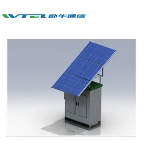 Equipo de energía Solar W-TEL para telecomunicaciones, protección IP66, armario eléctrico para exteriores con precio competitivo