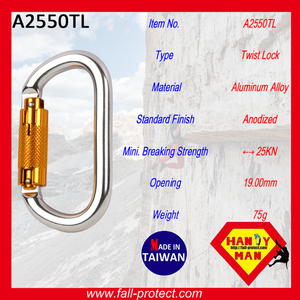 Adventure Outdoor Sport O Shaped Rock Climbing Aluminum Carabiner - Product Image 3