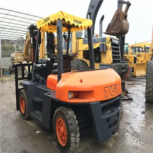 Iyi çalışma koşulu ikinci el 7 ton TCM forklift FD70/japonya yapımı kullanılan tcm 2.5t 3t 5t 7 t forklift, tcm 7 T forklift