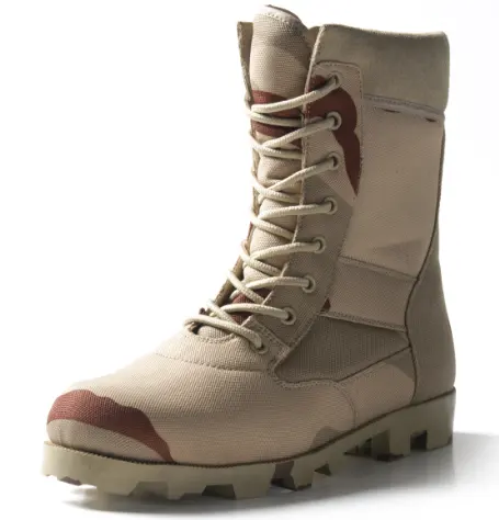 Khaki Tactical outdoor desert Boots for training or hiking