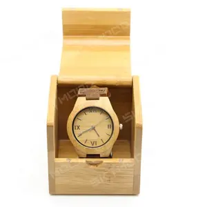 Caja de madera lacada para reloj, caja de madera de pino de estilo Retro, alta calidad, regalo, Singapur
