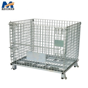 Fabricantes Fábrica de DIVERSÃO XINMIAO Q235 Aço Dobrável Gaiola De Armazenamento De Metal Com Capacidade de 500KG - Product Image 2