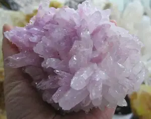 natural rose quartz crystal clusters, beautiful pink crystal clusters