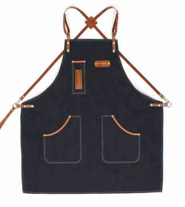 Cowboy Cross Strap Tạp Dề Làm Việc Bằng Da Phong Cách Nhật Bản Và Hàn Quốc - Product Image 3