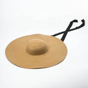 Automne hiver mode laine feutre chapeau événements scène spectacle fête chapeau court couronne grand bord mode robe chapeau pour femmes robe - Product Image 5