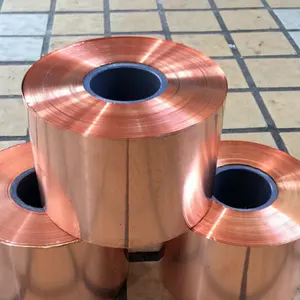Tira de cobre de transformador laminado de alta conductividad, 0,3mm de grosor, 1200mm de ancho