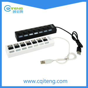 Amazon <span class=keywords><strong>ebay</strong></span> nóng mục riêng biệt sw 7 cổng <span class=keywords><strong>usb</strong></span> <span class=keywords><strong>hub</strong></span> 2.0 với lãnh đạo hl - Product Image 1