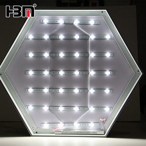 Hexagon Vorm 8Cm Diepte Aluminium Profiel Frame <span class=keywords><strong>Led</strong></span> Backlit Frameloze Stof Lichtbak - Product Image 1