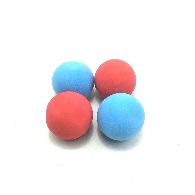 Red and blue color 60mm diameter ball gun shooting Eva foam balls