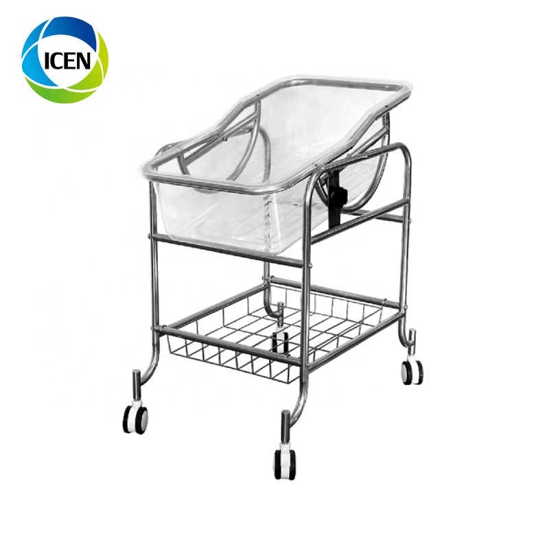 IN-6063 Medical Baby Cot Infant Care Bed Baby Bassinet Clear Plastic Bassinet For Hospital Baby