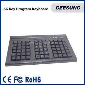 66 teclas programables pos teclado con MSR <span class=keywords><strong>3</strong></span> pistas USB + PS/2 puerto - Product Image 3