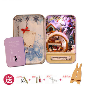 2018 Día de San Valentín regalo muebles de casa de muñecas con caja de almacenamiento cajas de muñeca - Product Image 2