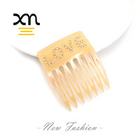 Peigne à paillettes en acétate personnalisé avec votre propre nom, clips à cheveux scintillants, clips pour cheveux, accessoires pour femmes, peigne avec strass, mot