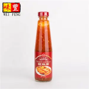 BRC HACCP HALAL Zertifizierung OEM china knoblauch paste 320g glas flasche süße chili dipping sauce chili sauce groß
