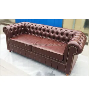 Franse antieke woonkamer meubels chesterfield stof/pu sofa, couch woonkamer sofa