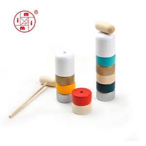 Jeu d'empilage <span class=keywords><strong>de</strong></span> bouteilles en bois, jeu d'équilibre - Product Image 2