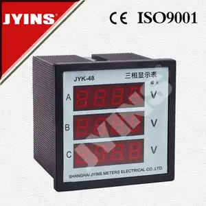 CE LED programable digital en tres fases voltímetro JYK-48-3V