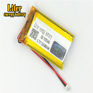 Plug 1,5-2 P <strong>3</strong>,7 703545 1500 mAh factory high quality Li-polymer lithium-ion battery liPo battery - Product Image 1