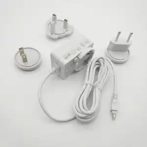 12v 1a Adapter 12v 9v 8v 6v 5v 1a 1.5a 2a Medical MOPP Adapter UL60601 FCC CE GS SAA Approved Interchangeable Plug Adapter