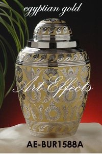 โกศใส่ศพทำจากทองเหลืองสีทองนิกเกิลสำหรับขี้เถ้าของมนุษย์ของที่ระลึกของดีไซเนอร์สำหรับผู้ใหญ่ - Product Image 3