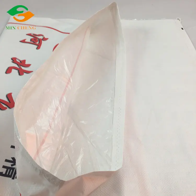 Белые полиэтиленовые тканые мешки с подкладкой