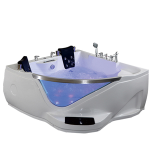 Baignoire d'angle en acrylique pour couple HS-B219/baignoire d'angle <span class=keywords><strong>avec</strong></span> verre/baignoire blanche 150cm - Product Image 3