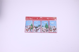 Cartes <span class=keywords><strong>de</strong></span> vœux <span class=keywords><strong>de</strong></span> Noël rouges personnalisées en gros, paquet <span class=keywords><strong>de</strong></span> cartes <span class=keywords><strong>de</strong></span> vœux, joyeux <span class=keywords><strong>nouvel</strong></span> <span class=keywords><strong>an</strong></span>, Père Noël, bonhomme <span class=keywords><strong>de</strong></span> neige, impression UV, échantillon gratuit, papier - Product Image 4