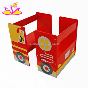 Table et chaise en bois multifonctionnelles au design de voiture mignon pour enfants, ensemble d'étude amusant pour l'écriture W08G143 - Product Image 5