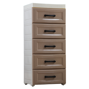 3/4/5 lớp bé với bánh xe đồ nội thất nhà phòng ngủ đặt Kid phong cách mới multiscene bé nhựa ngăn kéo lưu trữ tủ - Product Image 1