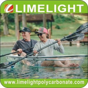 Heldere Kajak Transparante Kano Heldere Kristallen Kajak Zie Bodem Kano Glazen Bodem Roeiboot Polycarbonaat Transparante Boot - Product Image 3