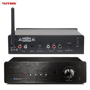 2 - Channel Digital amplifier with CRC Integrated Toslink Optical, stereo RCA, 3.5mm audio
