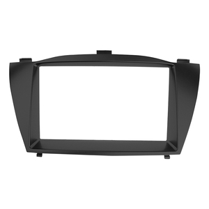 Autoradio Fascia per <span class=keywords><strong>Hyundai</strong></span> ix-35 <span class=keywords><strong>ix35</strong></span> <span class=keywords><strong>Tucson</strong></span> 2010 + DVD CD Stereo telaio Refitting Trim Kit pannello doppio Din accessori - Product Image 1