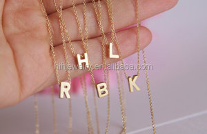 Liontin Huruf <span class=keywords><strong>M</strong></span> Baja Tahan Karat Terbaru Desain Alfabet Logam Liontin <span class=keywords><strong>M</strong></span> Huruf Kecil Emas - Product Image 4