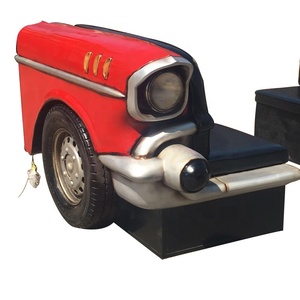 Canapé d'angle en résine de couleur rouge, mobilier Commercial Vintage, pour Restaurant, Bar, <span class=keywords><strong>Club</strong></span>, vente en gros - Product Image 5